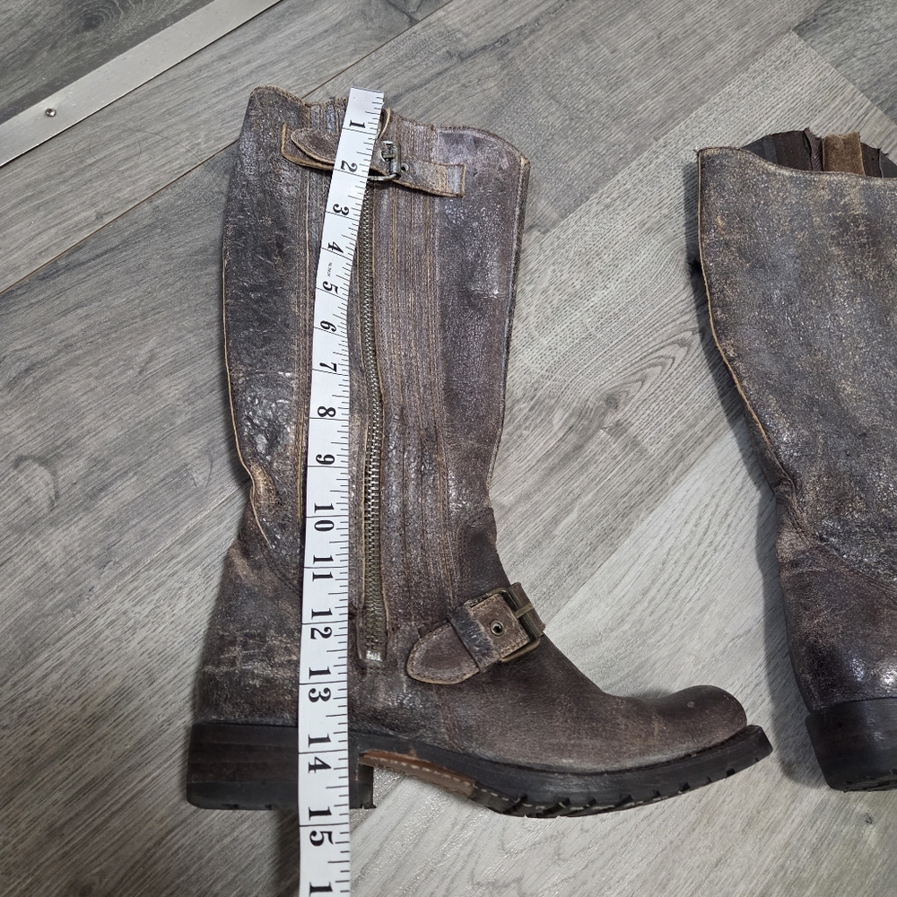 Sendra Distressed Brown Leather Engineer Boots Goodyear Welt Made in Spain - Picture 10 of 13